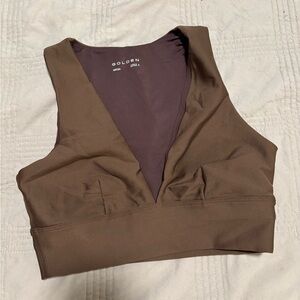 Aritzia Brown Sleeveless Top